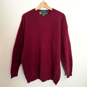 VTG Abercrombie & Fitch Indian Lake The Big Sweater Pullover 100% Wool